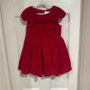 Jacadi Red Velvet Dress